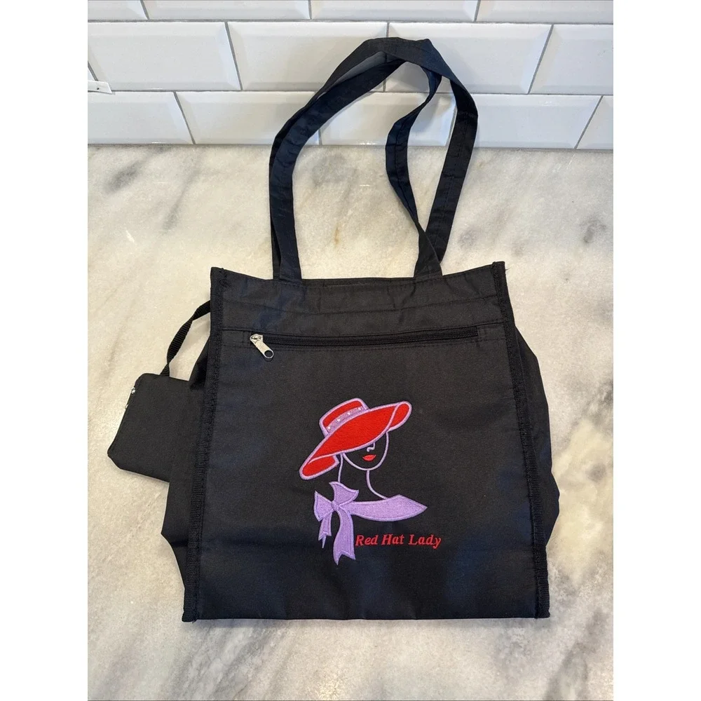 Red hat Lady insulated lunch / cary bag 11.5